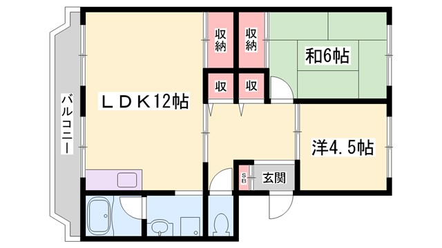 八丈岩マンションの間取り