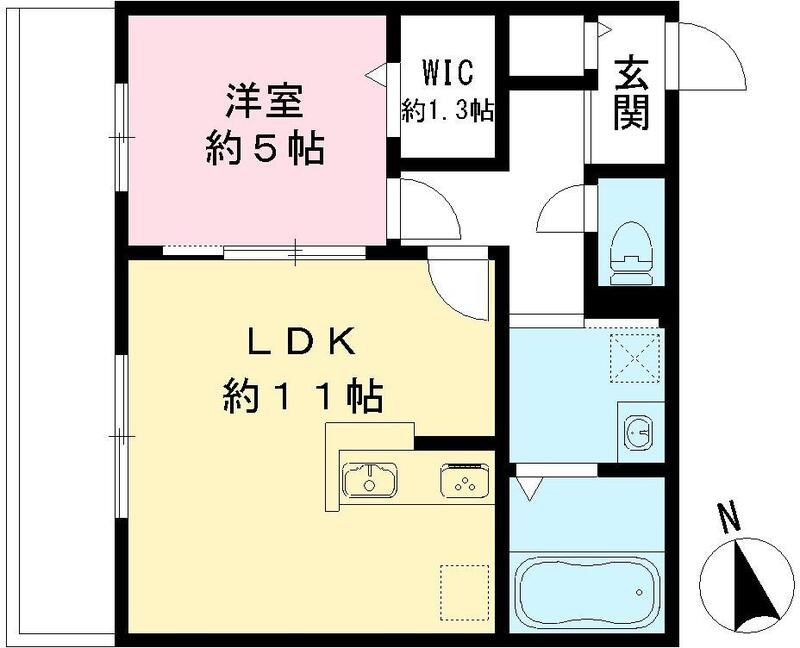 尼崎市若王寺のマンションの間取り