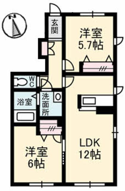 【シャーメゾン坂本　１番館の間取り】