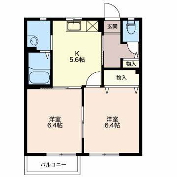 度会郡玉城町佐田のアパートの間取り