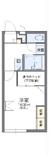 レオパレスマノワール本成寺の間取り