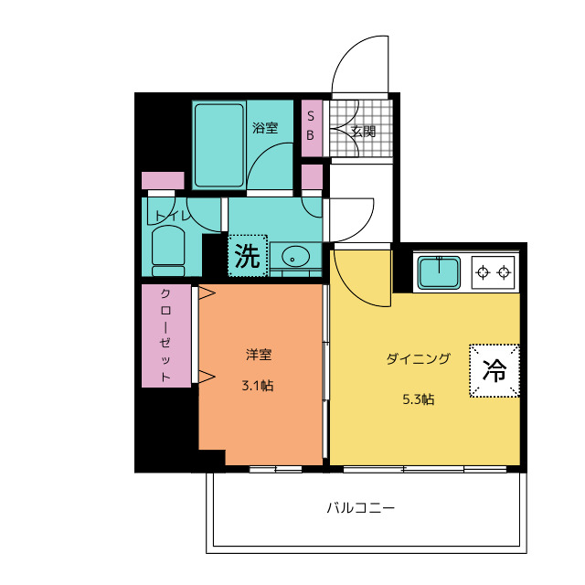 ジオエント池袋の間取り