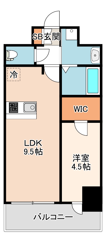 プレサンス　DOMECITY　コレーレの間取り