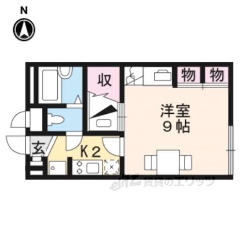 蒲生郡日野町大窪のアパートの間取り