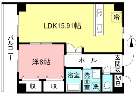 調布市飛田給のマンションの間取り