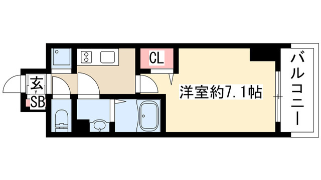 プレサンス桜通ベルノの間取り