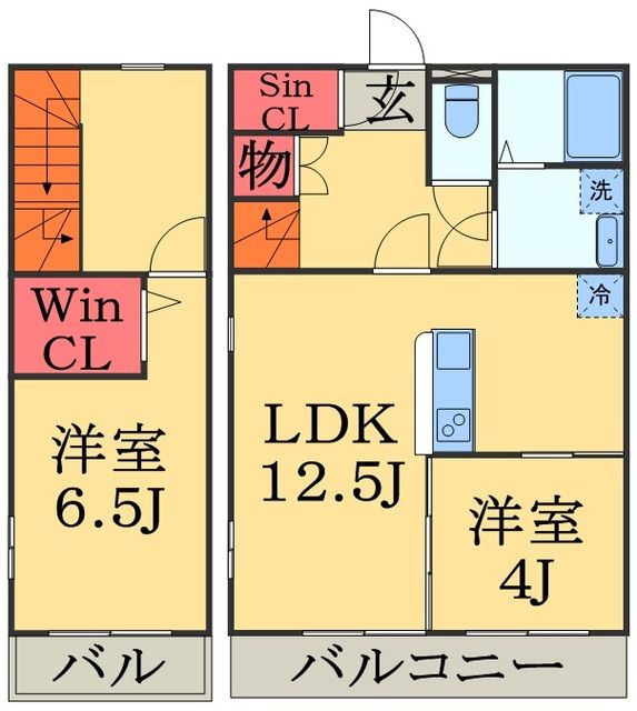 千葉市若葉区高品町のマンションの間取り