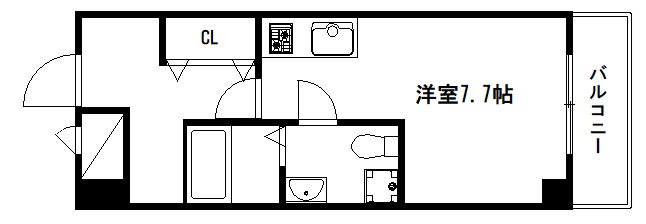 デトムワン烏丸五条の間取り