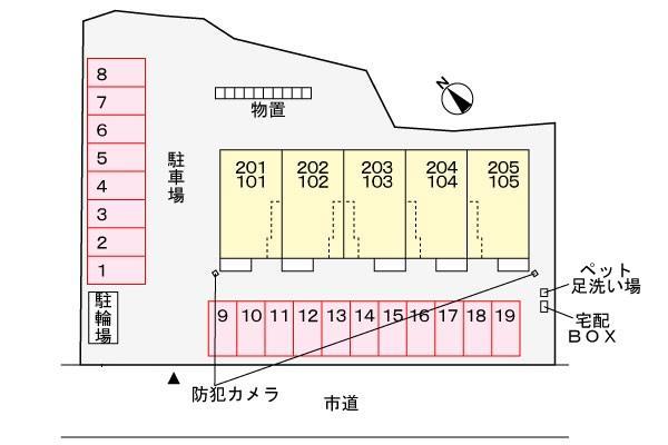 エントランス　敷地配置図