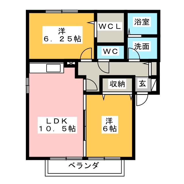 Ｍ’ｓ　Ａｎｎｅｘの間取り