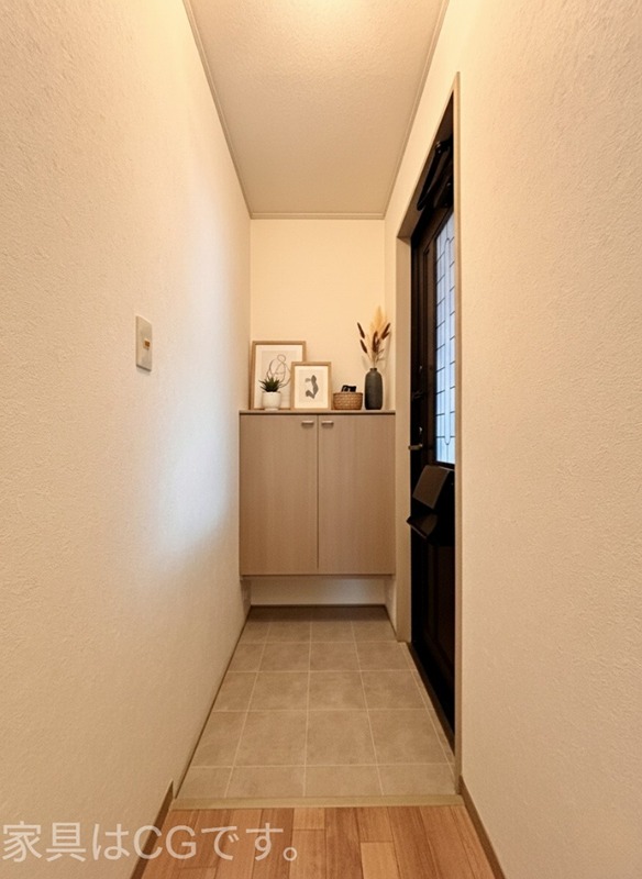 玄関　家具はCGです。ついておりません。