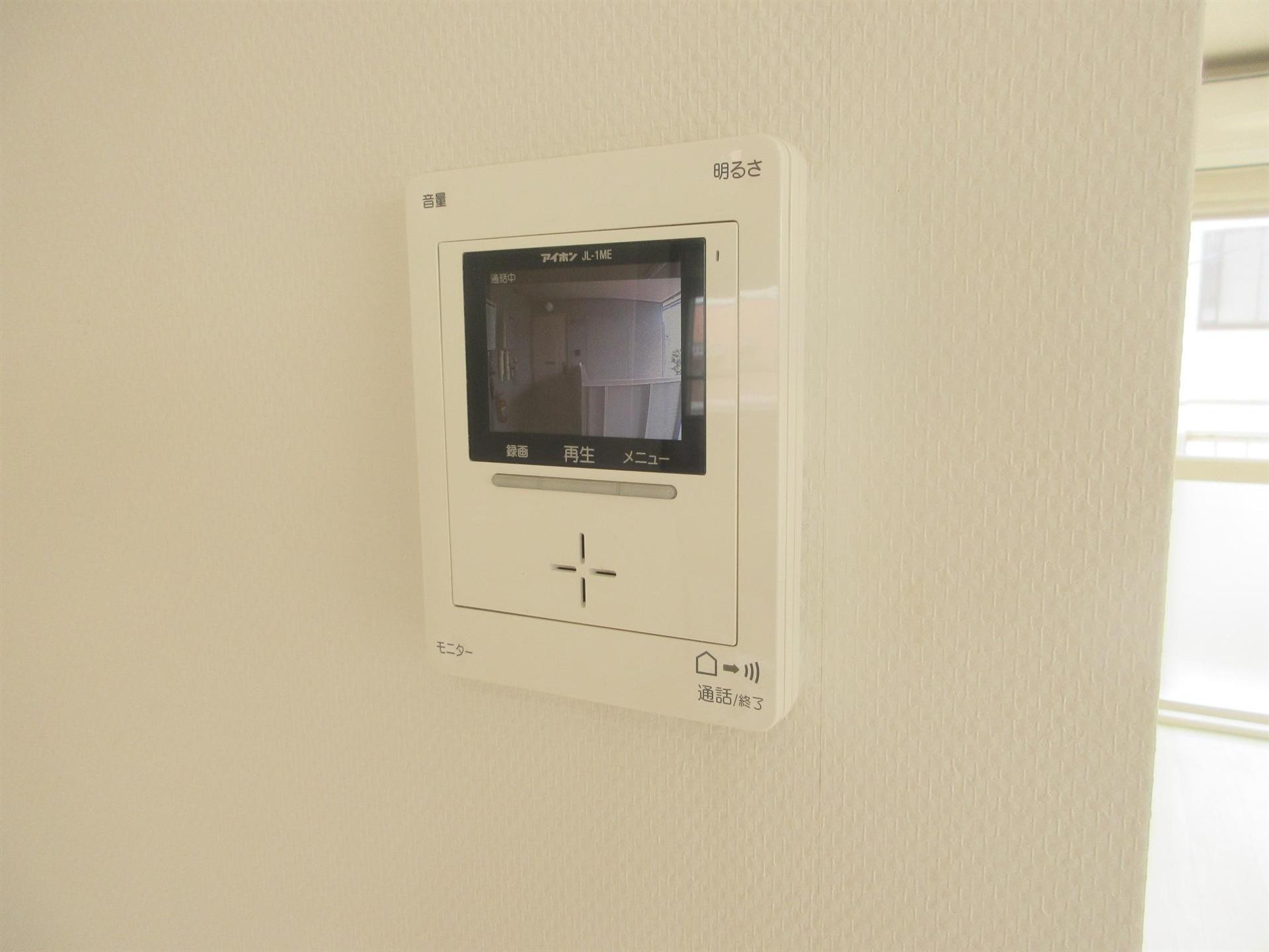 セキュリティ　モニター付きインターホンです