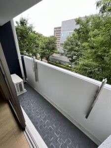 バルコニー　※写真は別号室のものですので現状優先とさせていただきます
