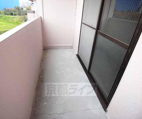 バルコニー　目の前は田園風景です