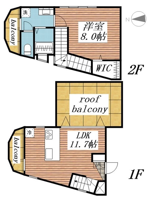 スリースターレジデンス学芸大学の間取り