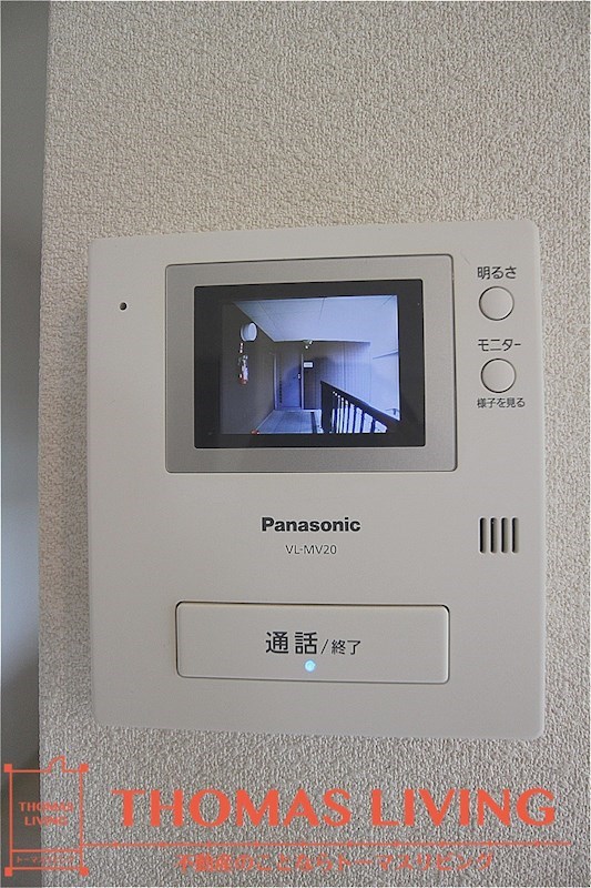 セキュリティ　来客確認が出来るので安心のTVモニターホンです。