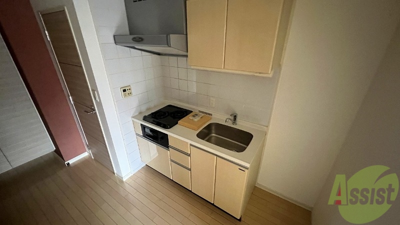 キッチン　２口コンロ付いてます。