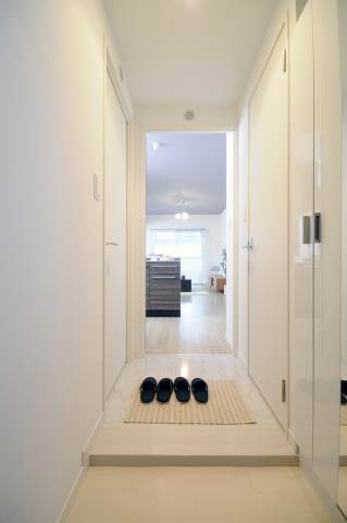 玄関　帰りたくなる玄関ですね