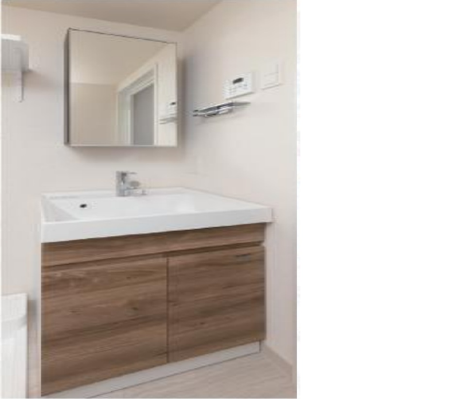 洗面設備　参考写真です。図面と異なる場合は現況を優先とさせて頂きます。