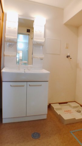 洗面設備　シャンプードレッサー付洗面台