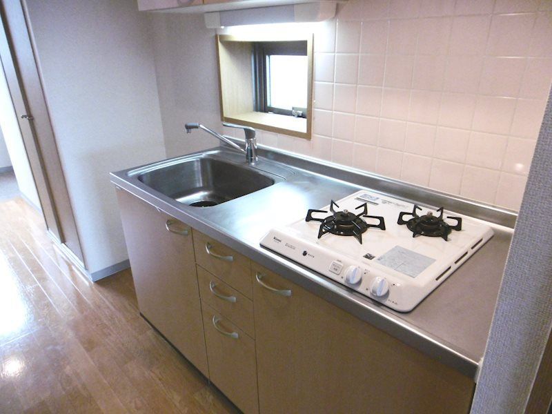 キッチン　■２口ガスコンロシステムキッチン■都市ガス♪