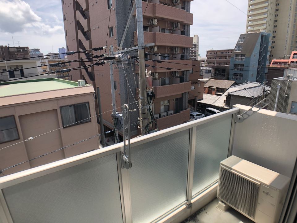 バルコニー　東南向きのお部屋です