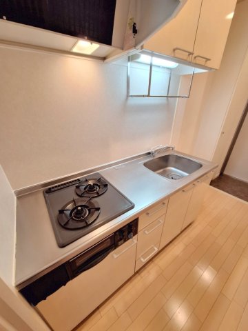 キッチン　★グリル付きガス２口システムキッチン★