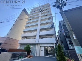 建物外観　防犯カメラ付きでセキュリティ面も安心です。