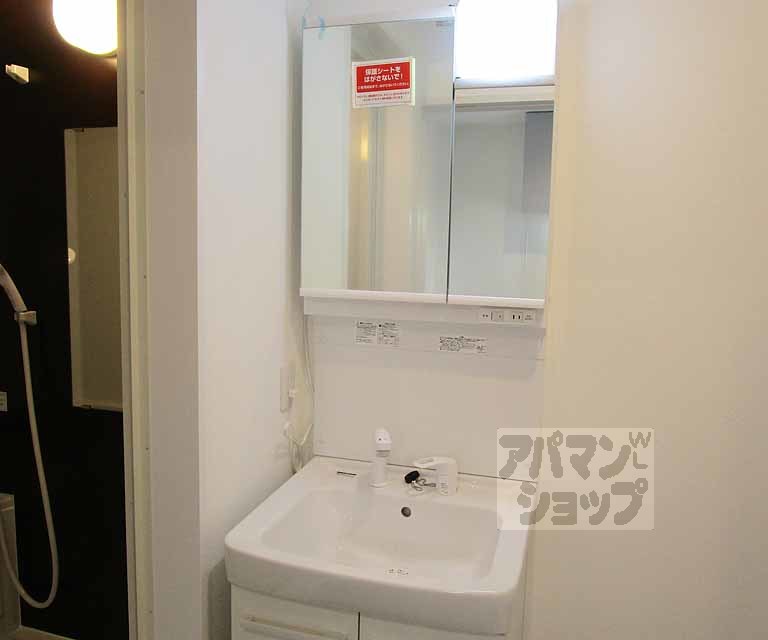 洗面設備　２０２号室の写真です。