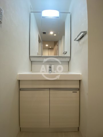 洗面設備　ミラージュパレス難波幸町　洗面所