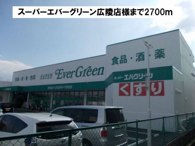 スーパー　スーパーエバーグリーン広陵店様（スーパー）まで2700m