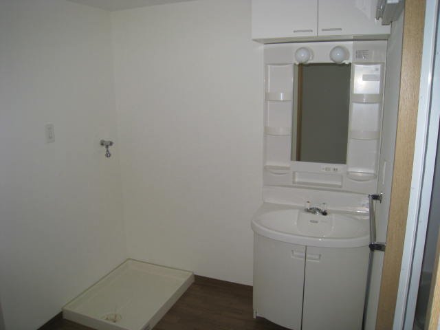 洗面設備　同物件、別号室の写真です