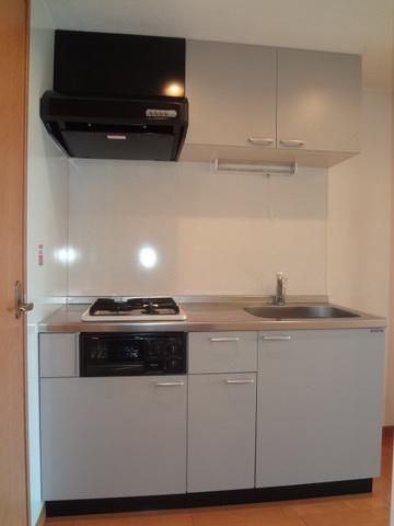 キッチン　☆グリル付き2口システムガスキッチン☆