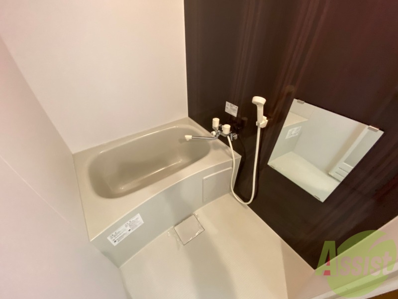 バス・シャワールーム　広々したお風呂で快適にくつろげそうです。