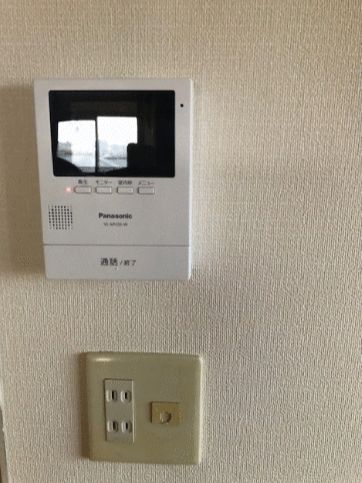 セキュリティ　モニター付きインターホンです