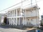 建物外観　ホワイトとグレーの爽やかな外観♪