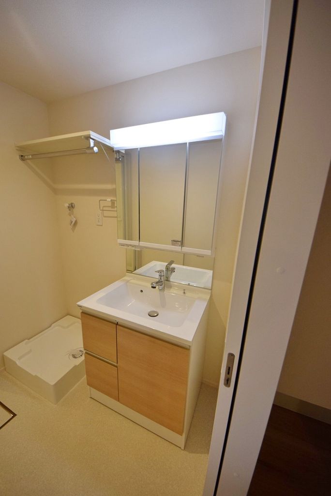 洗面設備　※同建物の別部屋の写真になります。