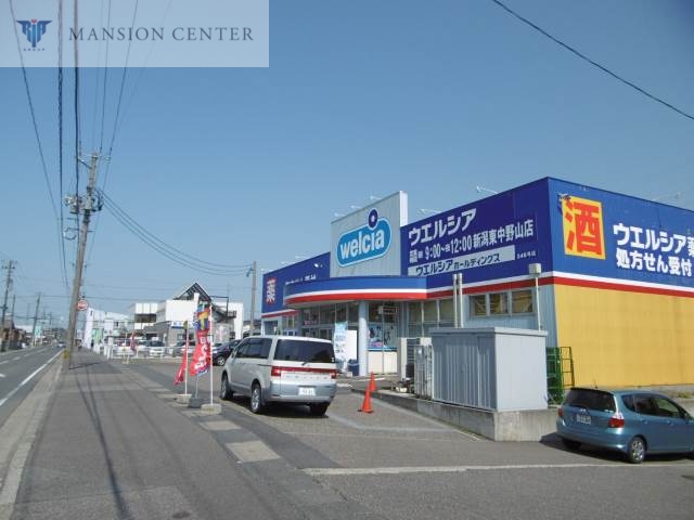 ドラックストア　ウエルシア薬局新潟東中野山店（ドラッグストア）まで267m