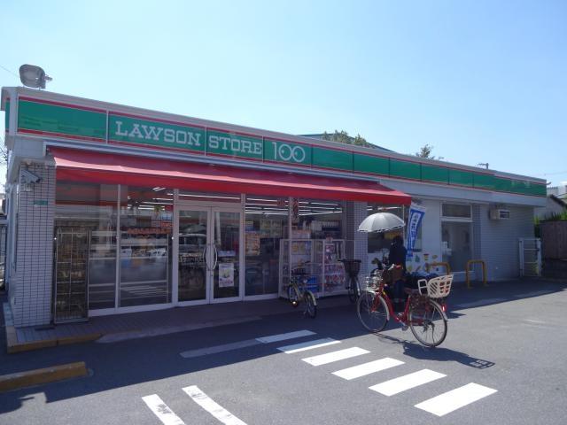 コンビニ　ローソンストア100 平野加美北三丁目店（コンビニ）まで444m