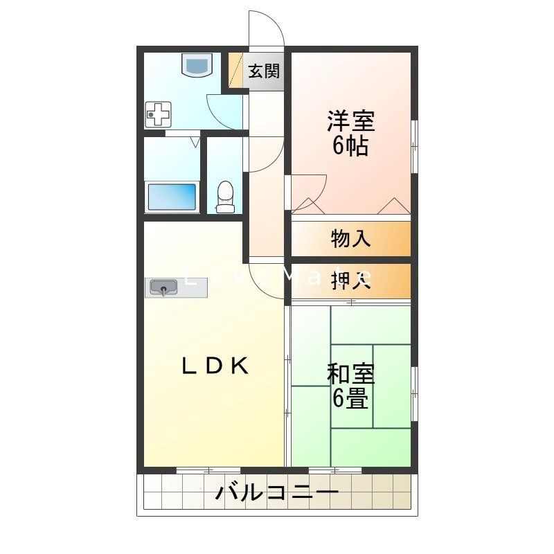 La Vista Hiroseの間取り写真