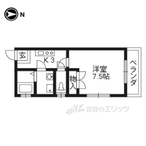 アルカス二条の間取り写真