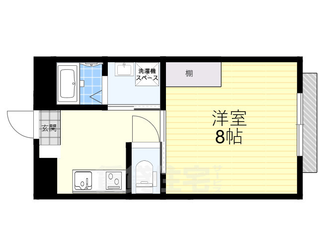 ＪＲ片町線 長尾駅 徒歩12分 3階建 築4年の間取り写真