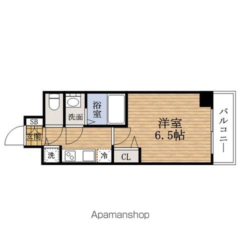 南海高野線 難波駅 徒歩7分 15階建 築11年の間取り写真
