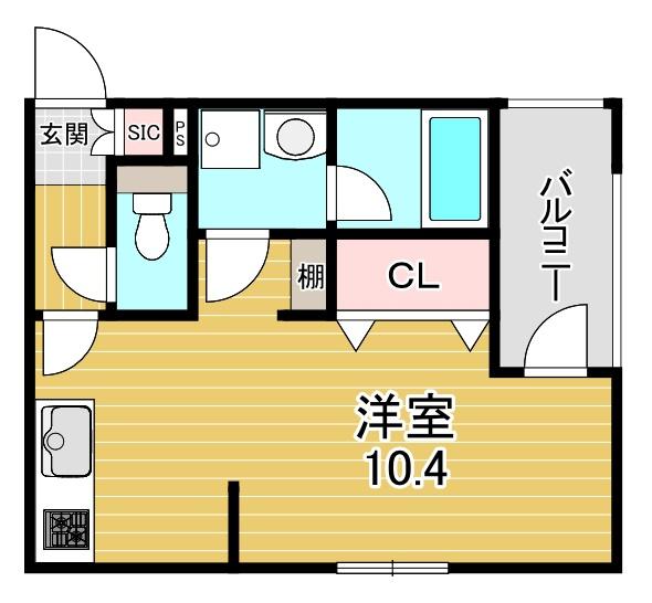 ＪＲ片町線 放出駅 徒歩6分 3階建 築4年の間取り写真