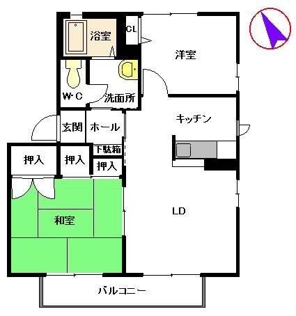 ファミリア コーポレーションII I棟の間取り写真