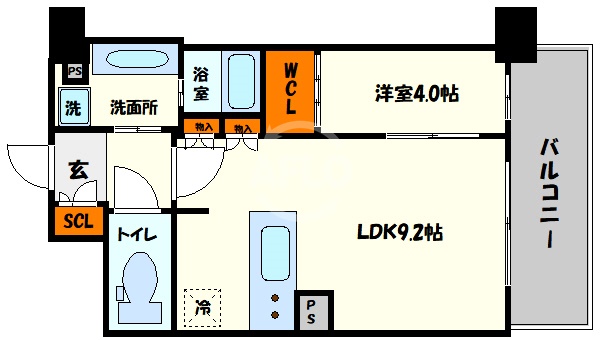 BPRレジデンス新梅田の間取り写真