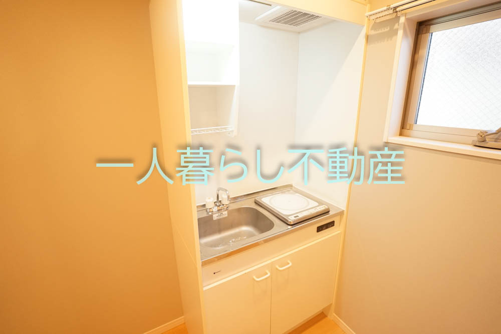 キッチン　1口のIHコンロです。
