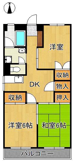 オアシス中井の間取り写真