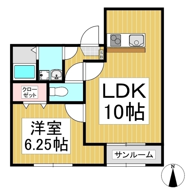 アクアヒルズの間取り写真