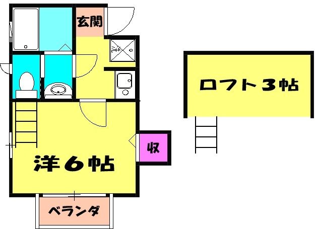 清静ハイムの間取り写真